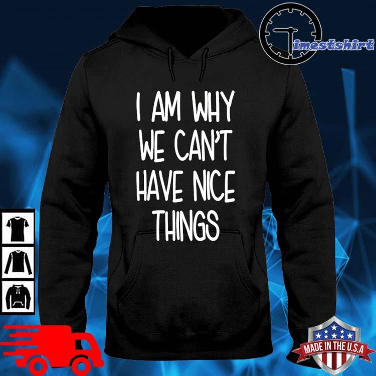 I am why we can't have nice things hoodie den