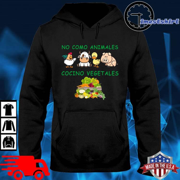 No como animales cocino vegetales hoodie den