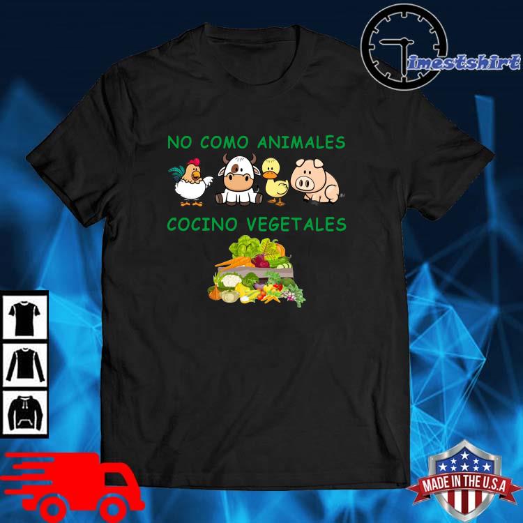 No como animales cocino vegetales shirt